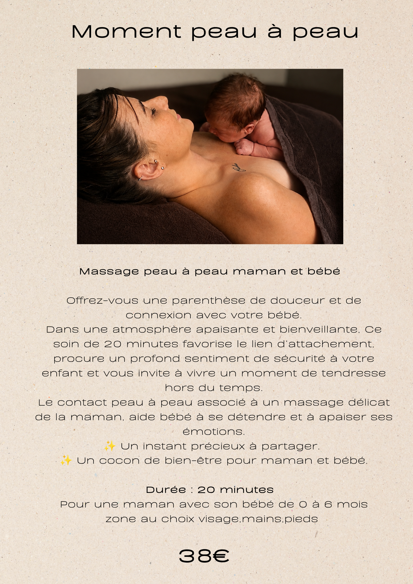 Moment peau à peau Moment peau à peau